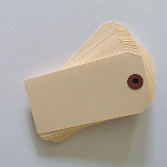 20 x Large Manila Shipping Tag, Price Tags Gift Tag Cardstock - Picture 3 of 5